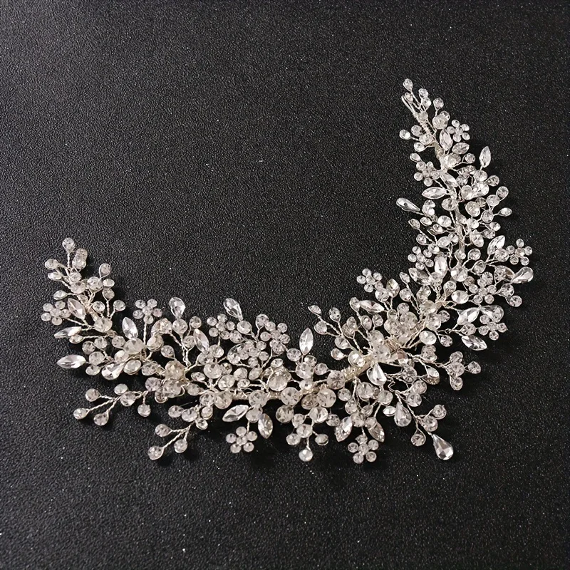 Crystal Rhinestone Bridal Wedding Headbands Tiaras Hairbands For Elegant Girls Bride Bridal Wedding Hair Accessories Headpieces