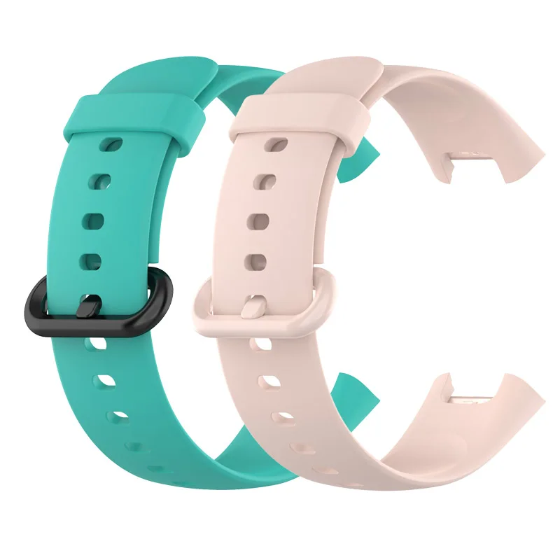 Silicone Strap for Redmi Watch 2 Lite Black Replacement Sport Bracelet Wristband for Xiaomi Watch Band with Screen Protector