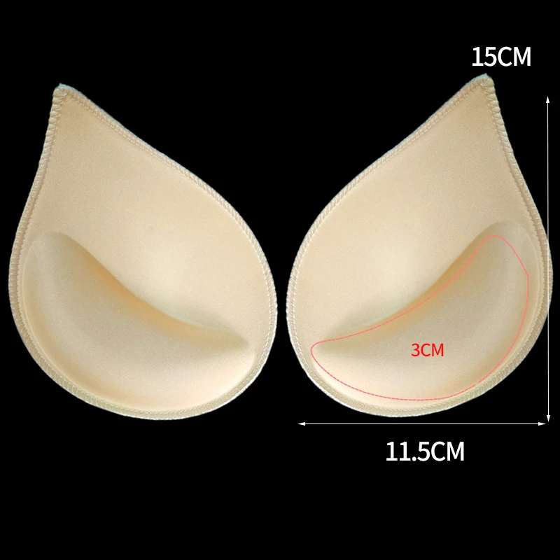 Sports Bra Breast Pad Push Up Bra Insert Pads Chest Enhancers Bra Foam Insert Chest Cup Intimates Accessories Sponge Bra Pads