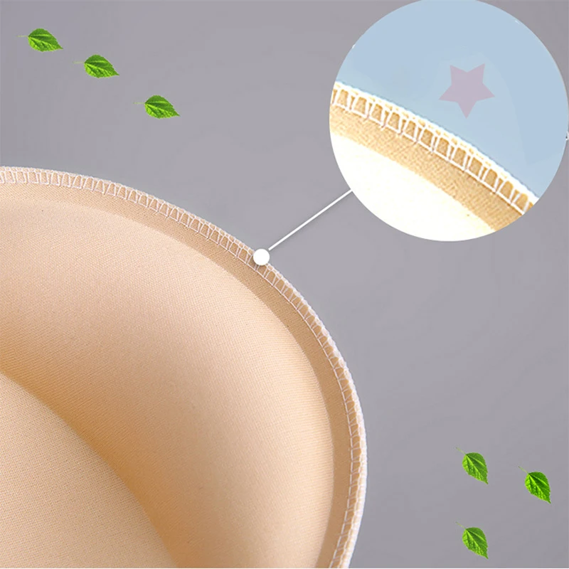 Sports Bra Breast Pad Push Up Bra Insert Pads Chest Enhancers Bra Foam Insert Chest Cup Intimates Accessories Sponge Bra Pads