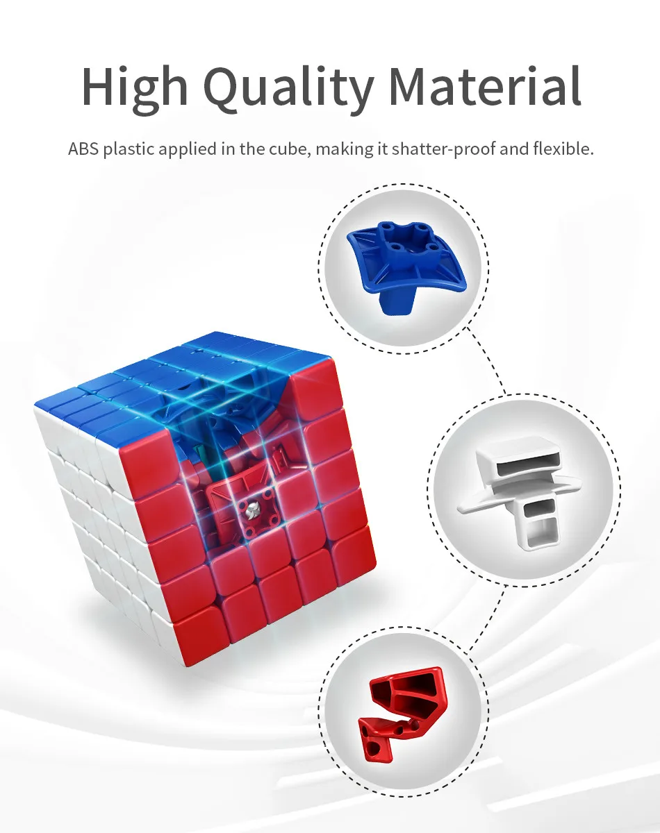 MoYu Meilong M Magnetic Version 2x2 3x3 4x4 5x5 6x6 Magic Cube Toy Magnetic Cubing Classroom M Speed Puzzle Toys Educational Toy