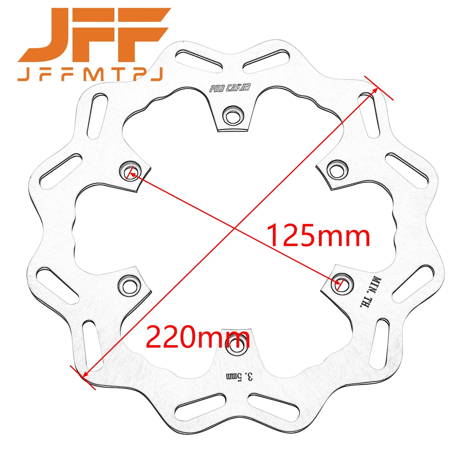 260MM 220MM Front Rear Brake Disc Brake Rotor Disk For KTM SX SXF XC XCF XCW EXC EXCF For Husqvarna FE TE FC TC FX TX 1994-2023