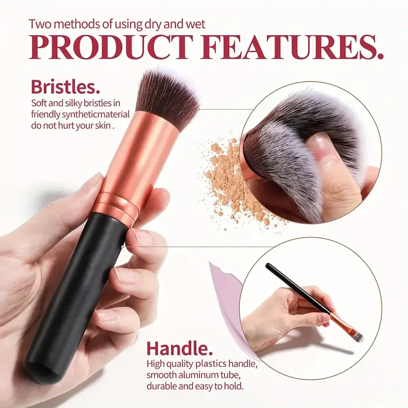 14PCS Makeup Brushes Set Professional Foundation Eye Shadow Concealers Blending Blush Brush Kabuki Soft Fluffy Women Beauty Tool