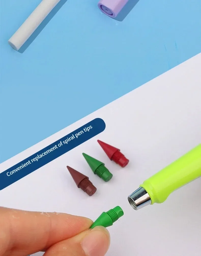 12 Color Eternal Pencil Can Be Wiped Magic Replace Head Eco Friendly Student Painting Kids Gift Draw School Supply Gifts