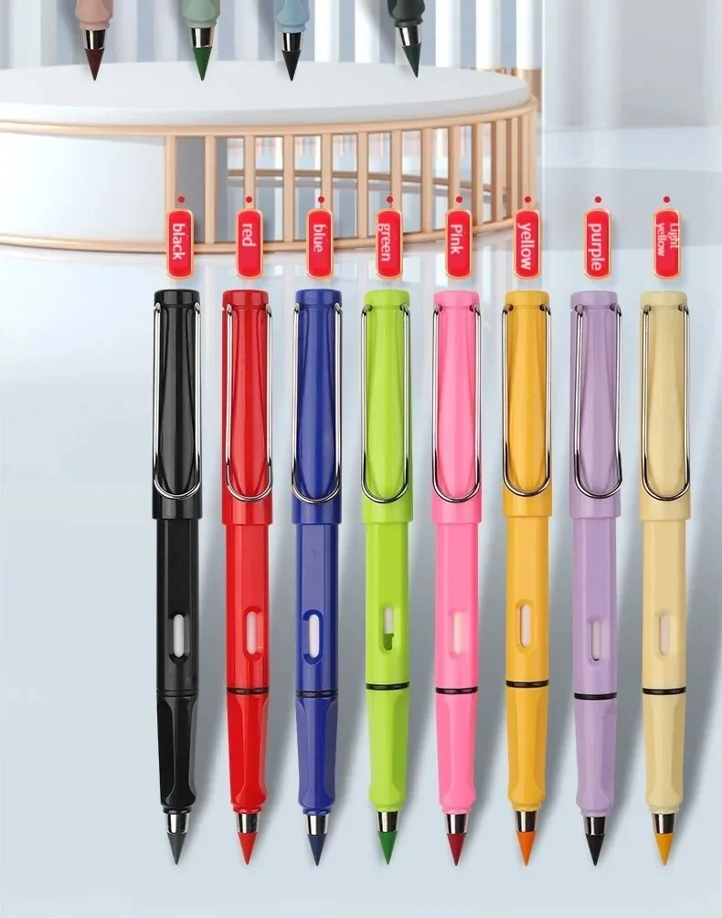 12 Color Eternal Pencil Can Be Wiped Magic Replace Head Eco Friendly Student Painting Kids Gift Draw School Supply Gifts