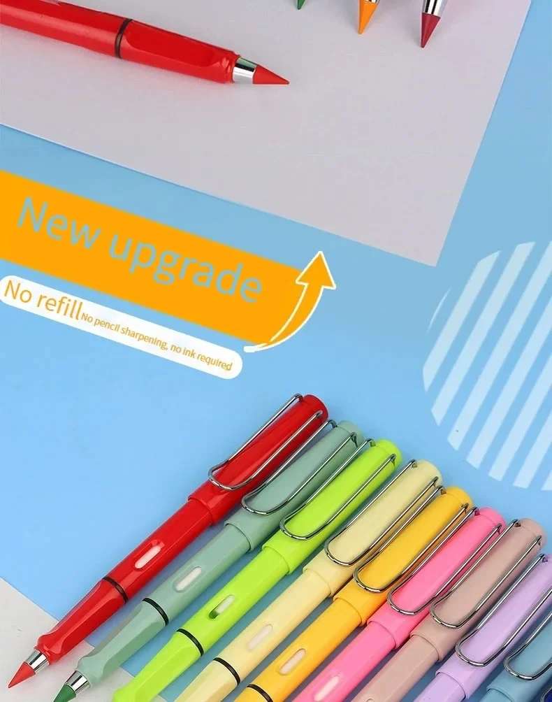 12 Color Eternal Pencil Can Be Wiped Magic Replace Head Eco Friendly Student Painting Kids Gift Draw School Supply Gifts