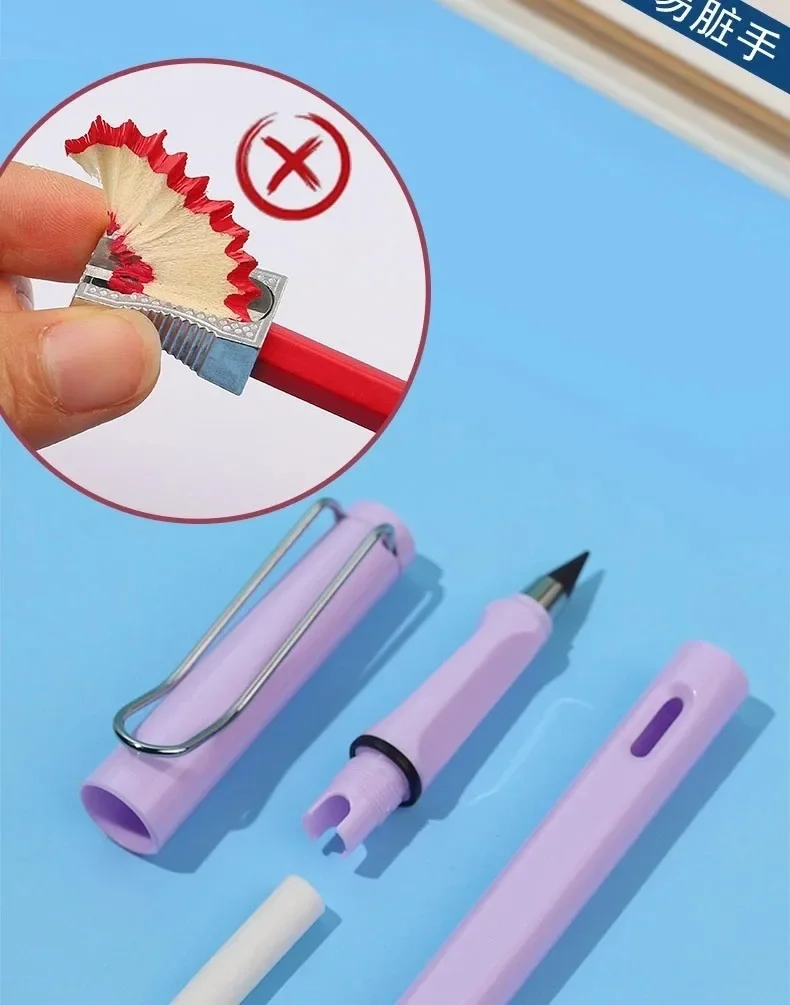 12 Color Eternal Pencil Can Be Wiped Magic Replace Head Eco Friendly Student Painting Kids Gift Draw School Supply Gifts