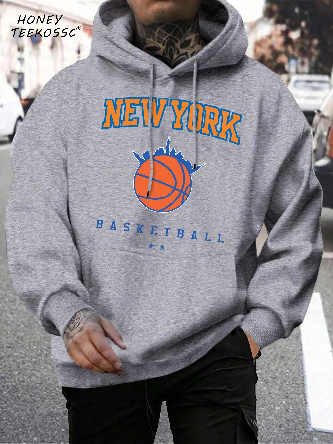 Brooklyn Est 1998 New York Printing Men Hoodies Harajuku Crewneck Hoodie Fashion Oversize Hoody Autumn Comfortable Tracksuit