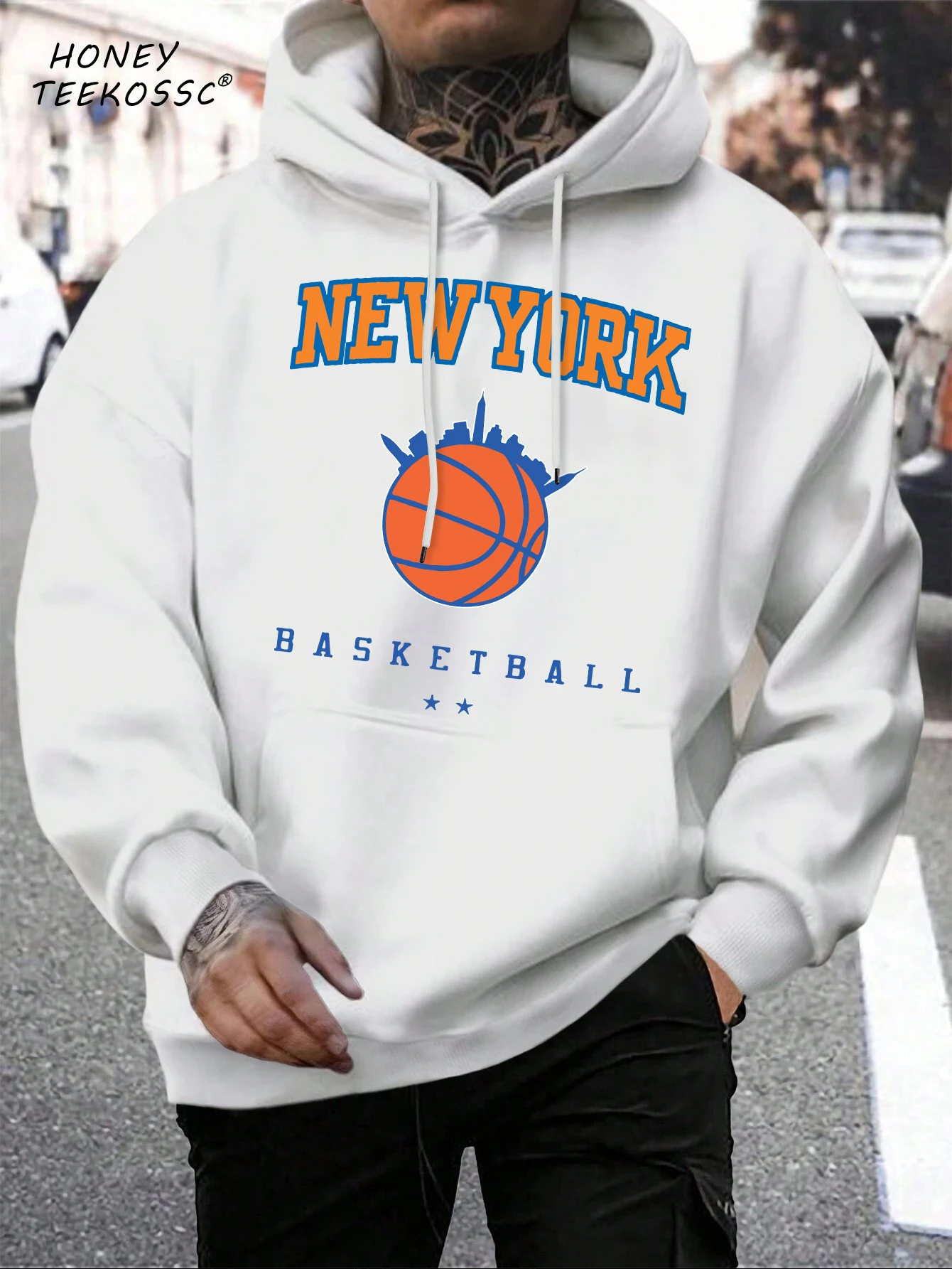 Brooklyn Est 1998 New York Printing Men Hoodies Harajuku Crewneck Hoodie Fashion Oversize Hoody Autumn Comfortable Tracksuit