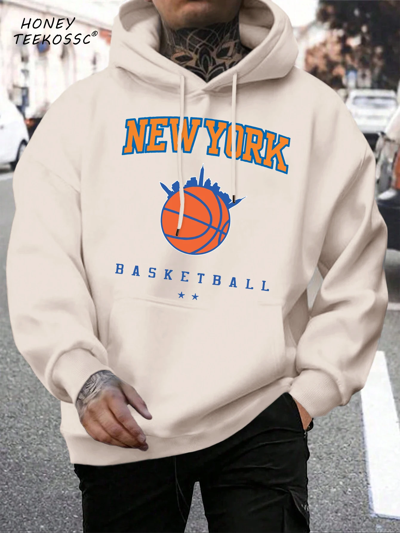 Brooklyn Est 1998 New York Printing Men Hoodies Harajuku Crewneck Hoodie Fashion Oversize Hoody Autumn Comfortable Tracksuit