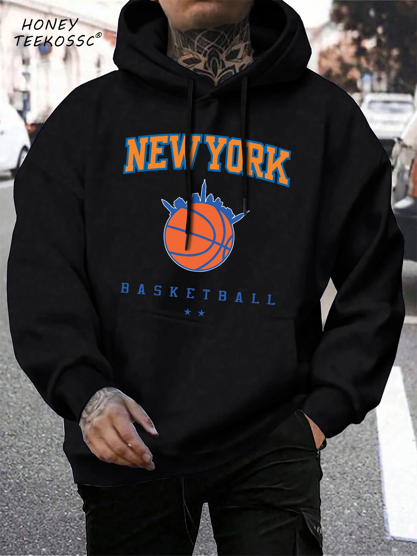 Brooklyn Est 1998 New York Printing Men Hoodies Harajuku Crewneck Hoodie Fashion Oversize Hoody Autumn Comfortable Tracksuit