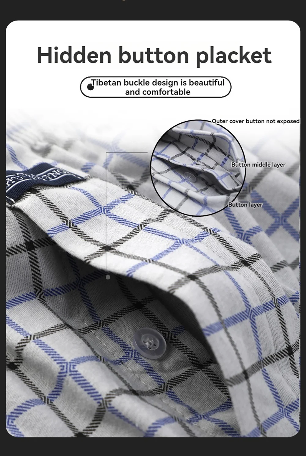 100% Cotton Men Pajama Boxers Casual Breathable 3D Crotch Bottoms Sleepwear Fashion Plaid Elastic Waist Underpants Pijama Hombre
