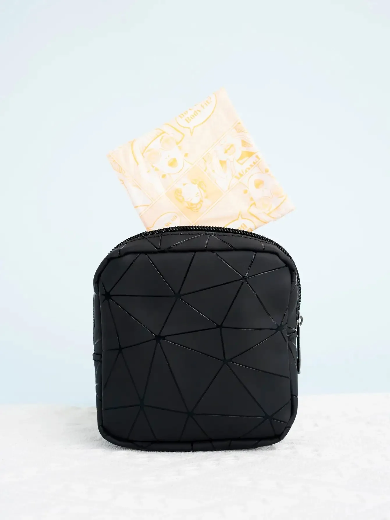 PU Leather Waterproof Organizing Bag, Jewelry Bag, Portable Monthly Bag, Women's Outdoor Sanitary Napkin Storage Bag