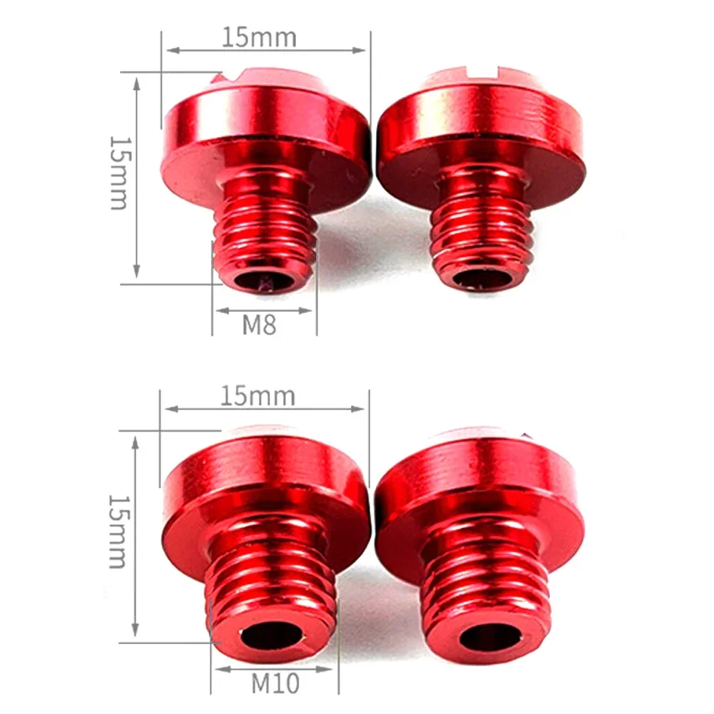2PCS M8 M10*1.25 Motorcycle Mirror Hole Plug Screw Bolts For Yamaha Honda Kawasaki Suzuki BMW Aprilia Ducati Universal