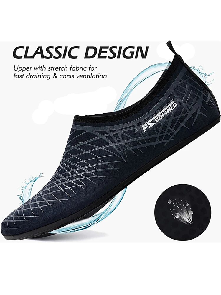 Diving Shoes Women Aqua Shoes Men Beach Swimming Water Sport Socks Barefoot Sneaker Fitness Dance Swim Surfing Snorkeling Shoe