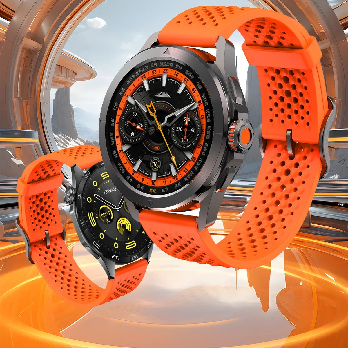 22mm Breathe Silicone Strap for Xiaomi Watch S4 Sport Wristband for Huawei GT4 46mm GT3 4Pro Bracelet for Samsung Gear S3 Band