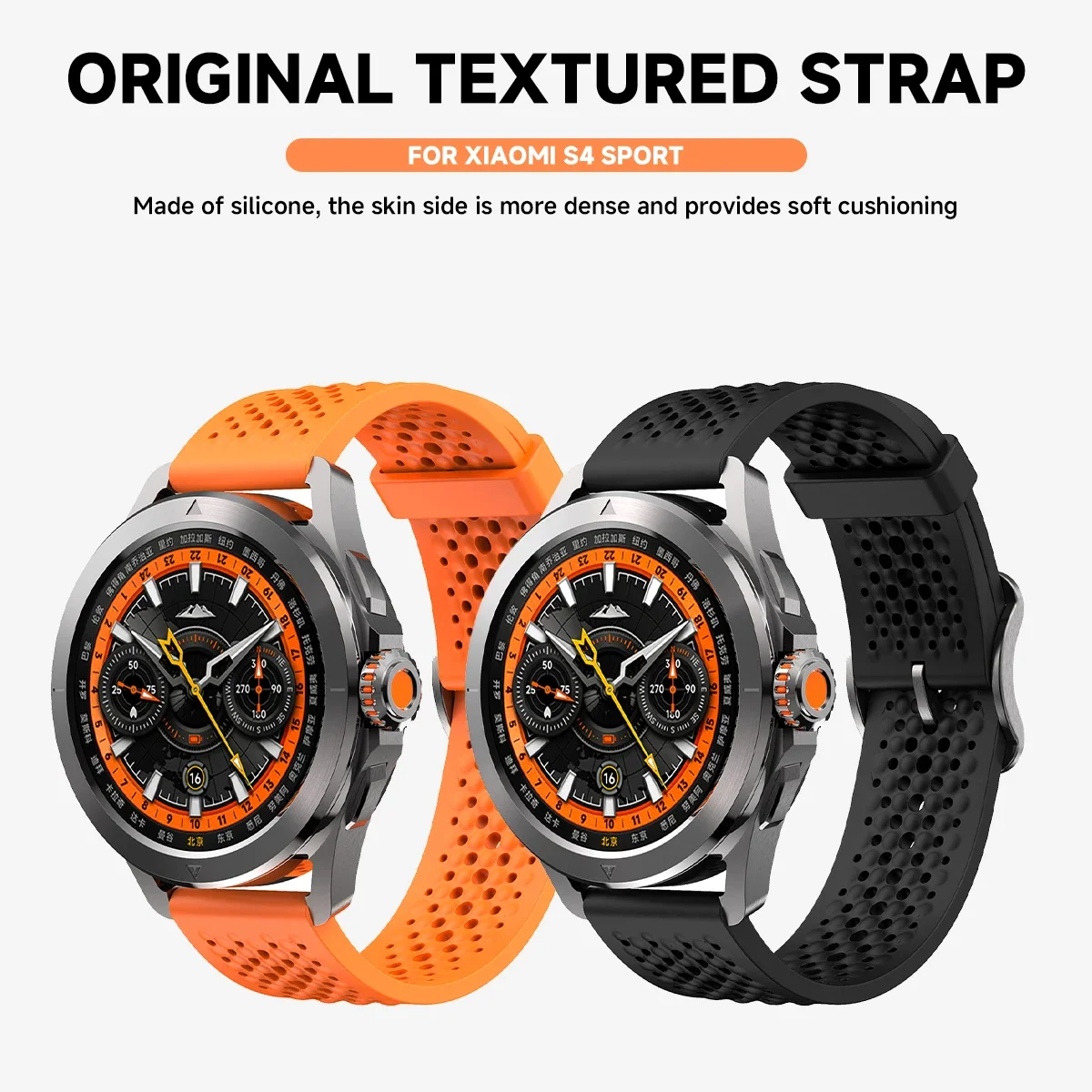 22mm Breathe Silicone Strap for Xiaomi Watch S4 Sport Wristband for Huawei GT4 46mm GT3 4Pro Bracelet for Samsung Gear S3 Band