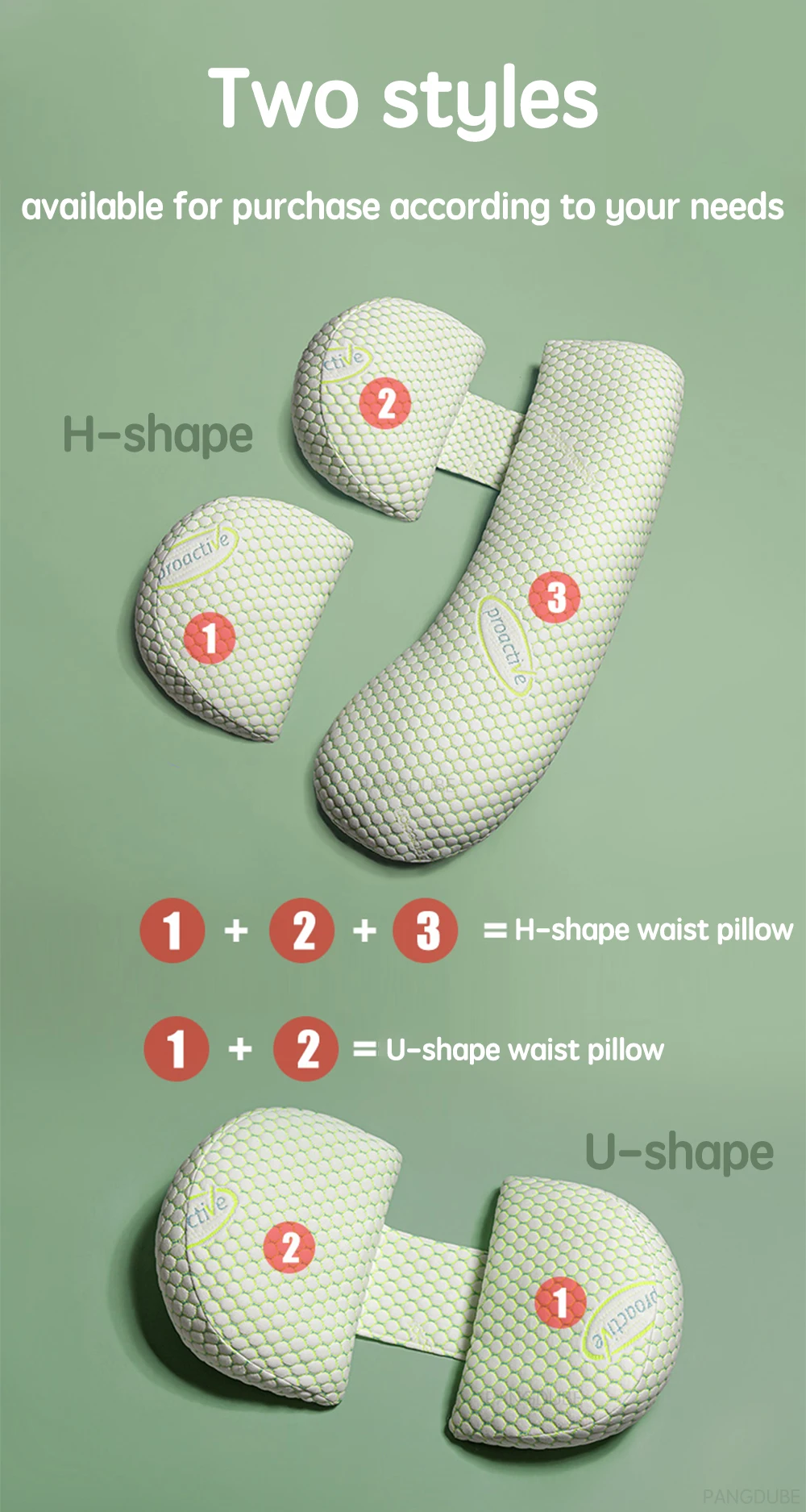 PANGDUBE Multifunctional Pregnancy Pillow for Pregnant Women Pregnant Pillow Breastfeeding Cushion Maternity Sleeping Pillow