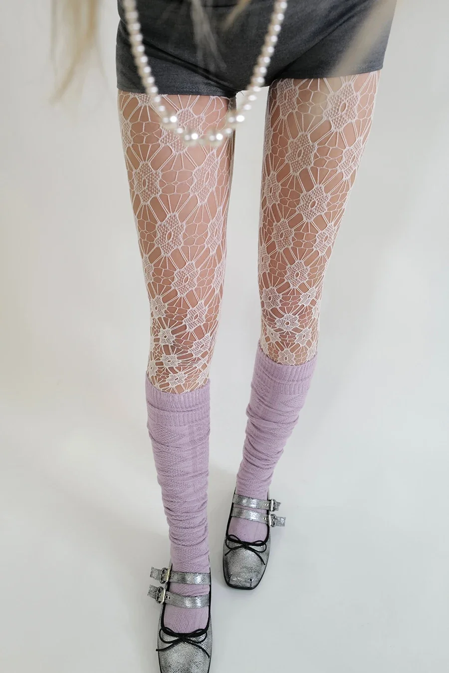 Japanese Sweet Sakura Fish Net Stockings Vintage Women Sexy Mesh Flower Luxury White Tights Y2K Lolita Party Underwear Pantyhose