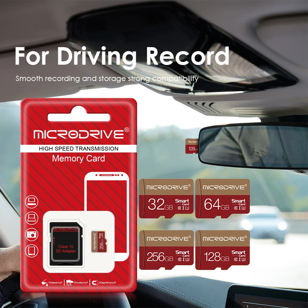Original micro TF SD Card 256GB 128GB 64GB 32GB TF Class 10 UHS-1 Memory Card Flash Card Memory micro for Smartphone PC