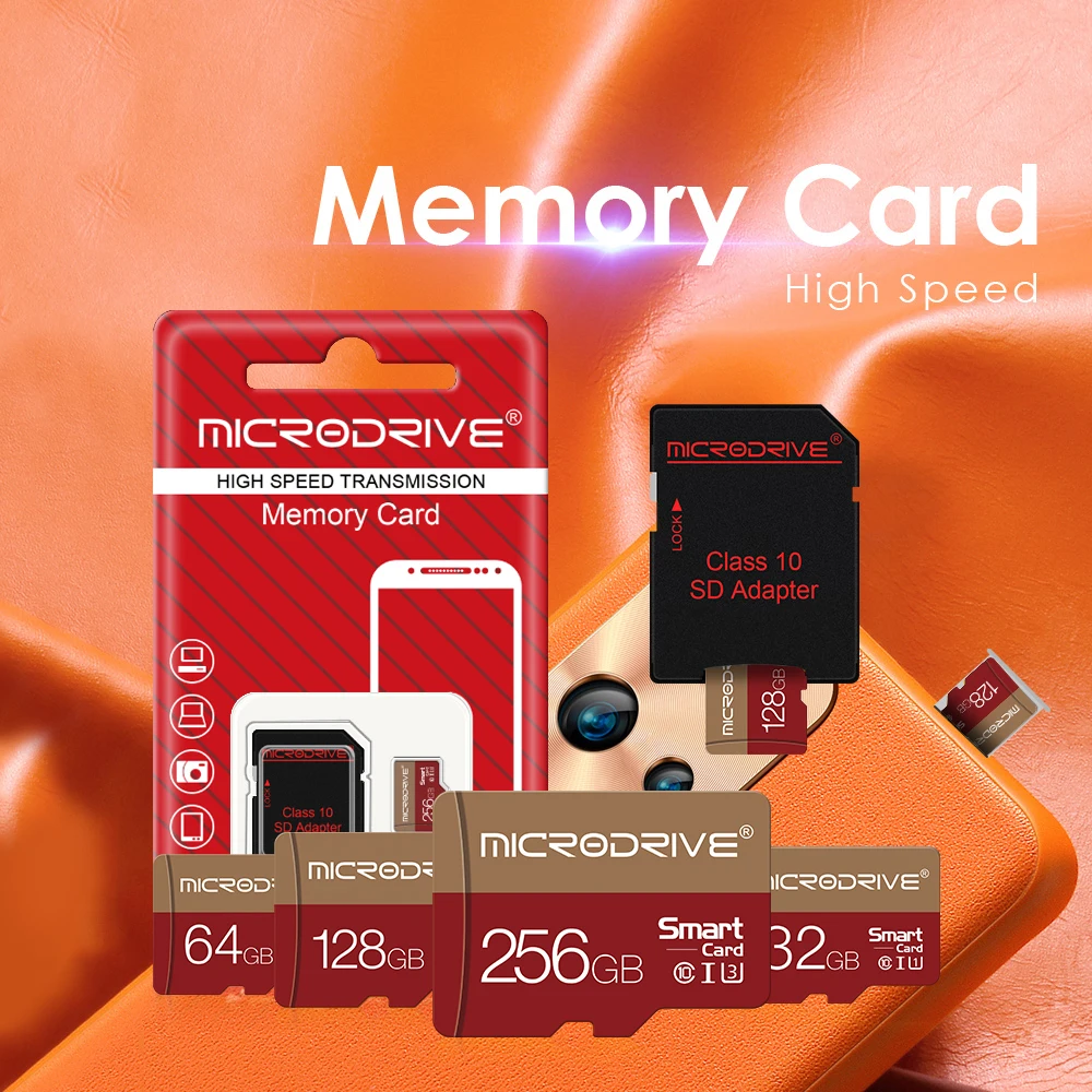 Original micro TF SD Card 256GB 128GB 64GB 32GB TF Class 10 UHS-1 Memory Card Flash Card Memory micro for Smartphone PC