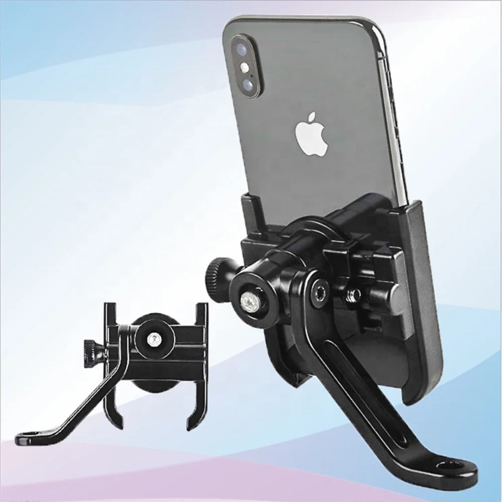Aluminum Alloy Motorcycle Bicycle Mobile Phone Holder GPS Bracket Mounting Clip Multi-Specification Mobile Handlebar Bracket