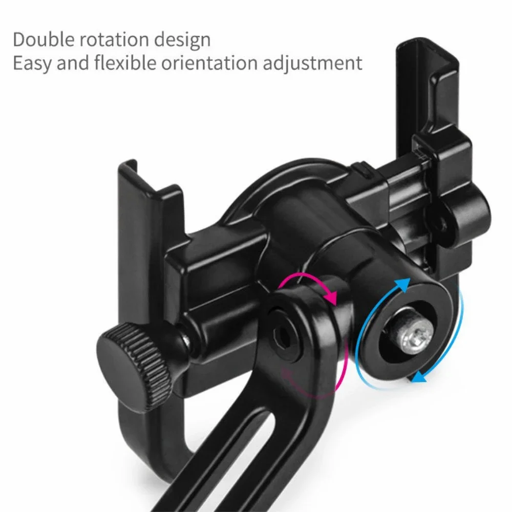 Aluminum Alloy Motorcycle Bicycle Mobile Phone Holder GPS Bracket Mounting Clip Multi-Specification Mobile Handlebar Bracket