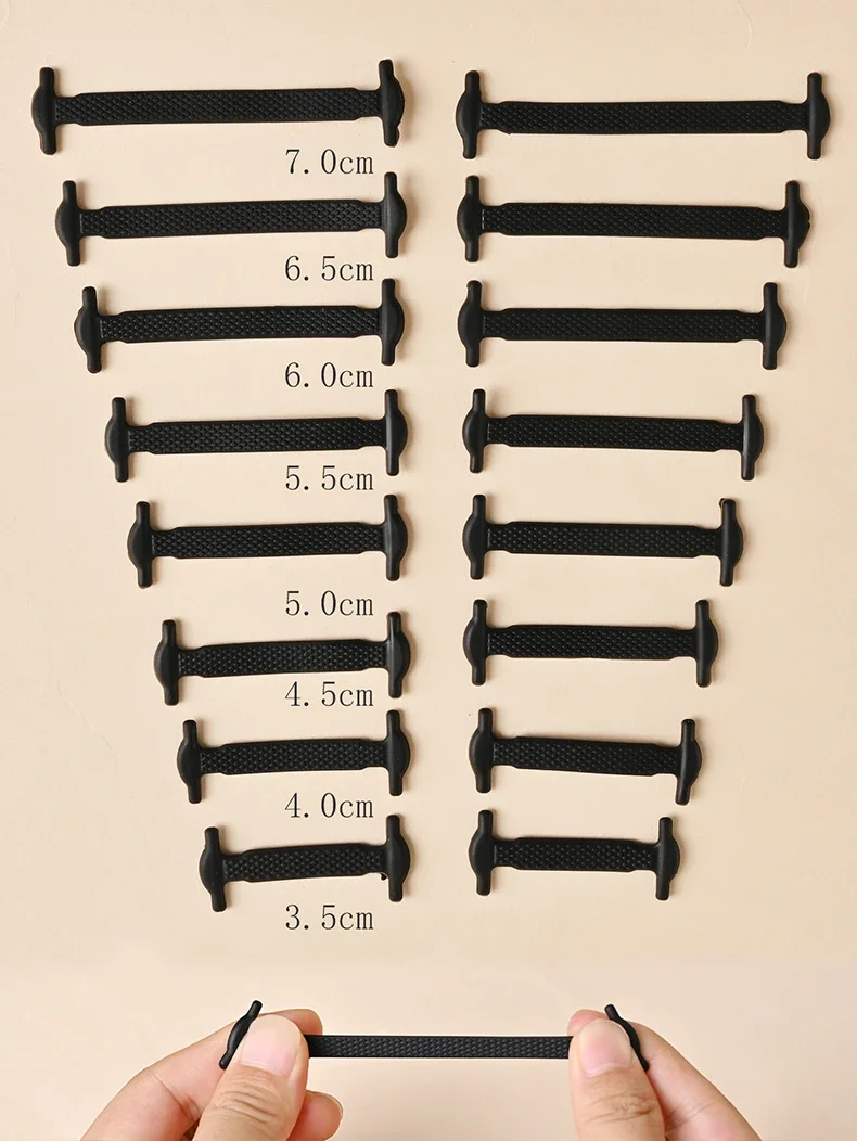 16pcs Silicone Shoelaces No Tie Shoelaces Without Ties Elastic Lace Shoelace Kids Adult Creative Lazy Silicone Laces Rubber Lace