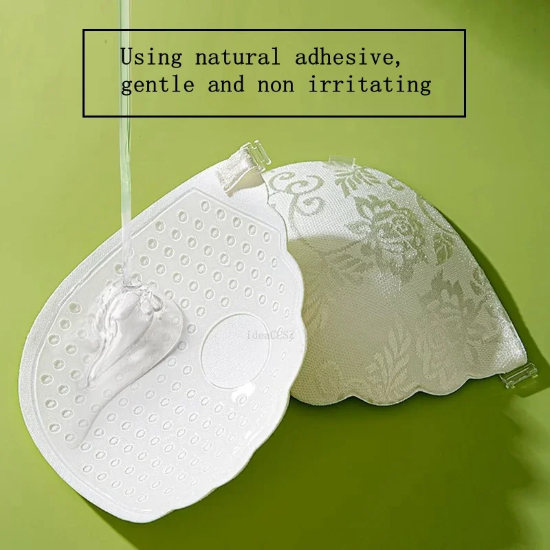 Lace Invisible Bra Backless Sticky Push Up Bralette for Women Sexy Silicone Adhesive Lingerie Wedding Underwear