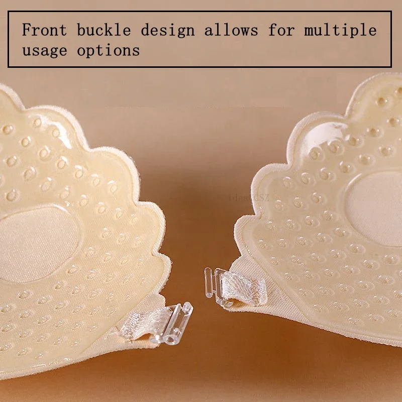 Lace Invisible Bra Backless Sticky Push Up Bralette for Women Sexy Silicone Adhesive Lingerie Wedding Underwear