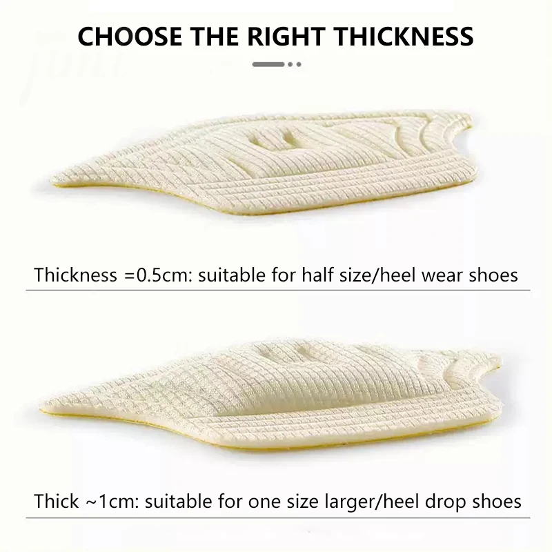 5Pairs Insoles For Shoes Patch Heel Pads For Sport Shoes Adjustable Size Feet Pad Insole Heel Protector Back Sticker Shoe Pad