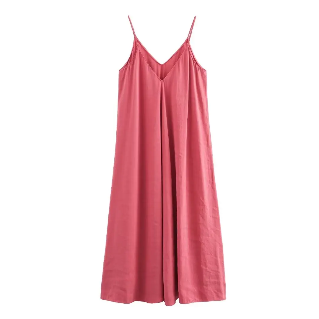 MUJER Black Slip Long Dresses for Women Red Draped Summer Dress Woman 2025 Sexy Backless Maxi Dress Women Summer Beach Dresses
