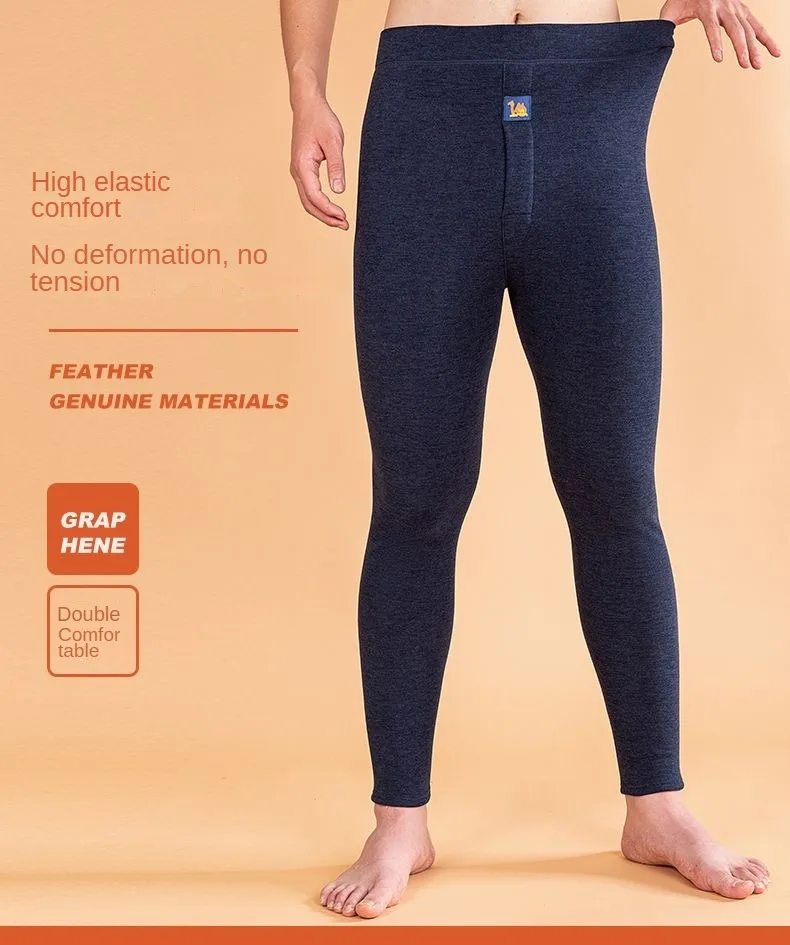 Thermal Underwear Men's Winter Clothes Fleece Keep Warm Pants Soft comfortable Underpants Sleepwear Breathable Thermo Leggings