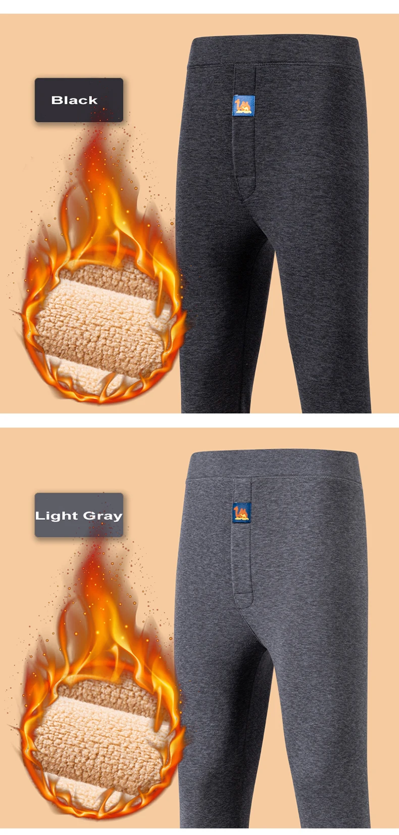 Thermal Underwear Men's Winter Clothes Fleece Keep Warm Pants Soft comfortable Underpants Sleepwear Breathable Thermo Leggings