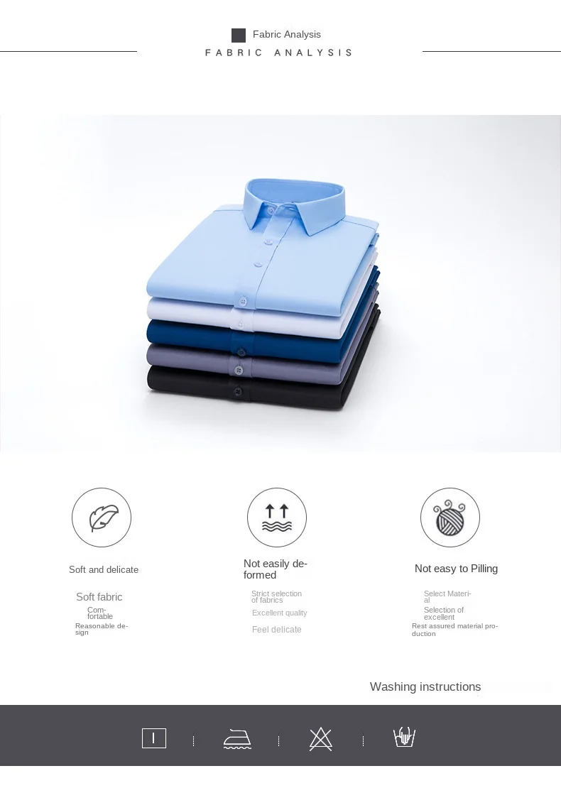 50-130KG non-ironing four-sided elastic men's shirt fashion business dress casual men's long-sleeved solid color shirt