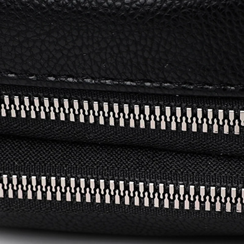 Solid Color Fashionable Rivet Zipper Women's Mobile Phone Bag Simple Soft Leather Shoulder Crossbody Small Square Bag Handbag