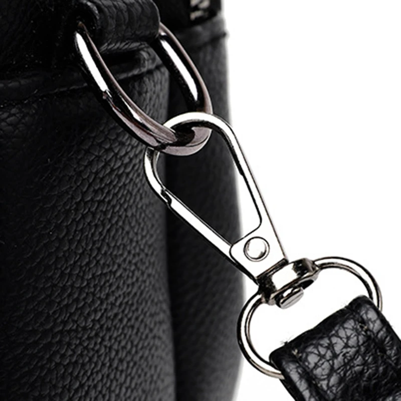 Solid Color Fashionable Rivet Zipper Women's Mobile Phone Bag Simple Soft Leather Shoulder Crossbody Small Square Bag Handbag