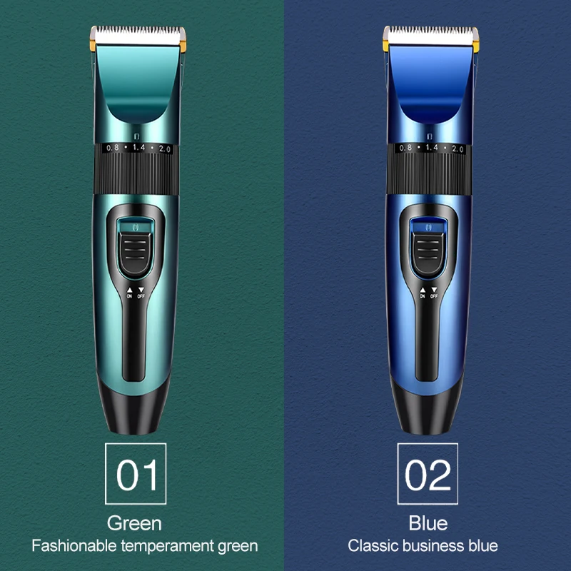 Electric Hair Clipper Wireless Professional Trimmer LED Display Ceramic Blade Household Low Noise Men Hair Clipper Haircut Tool