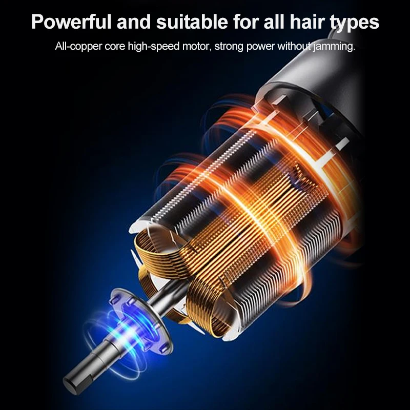 Electric Hair Clipper Wireless Professional Trimmer LED Display Ceramic Blade Household Low Noise Men Hair Clipper Haircut Tool