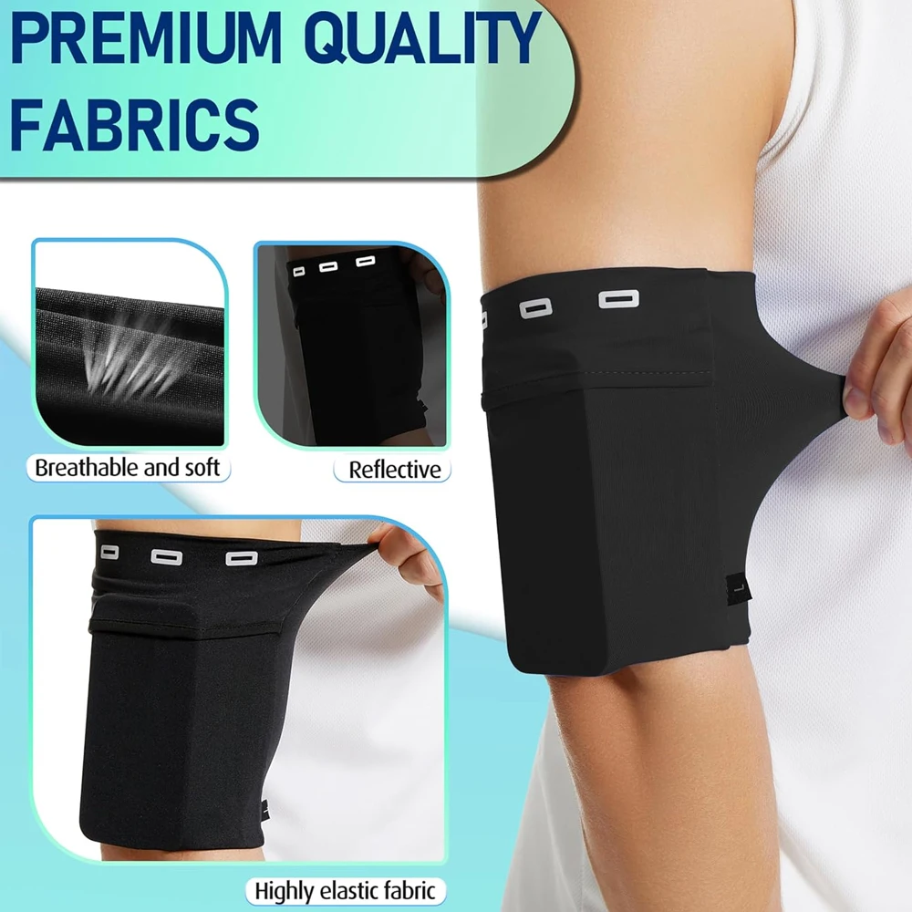 Sports Arm Bag Phone Holder for Running, Cell Phone Arm Bands, Phone Strap Armband Fits Phone, Use for Walking, Hiking, Biking