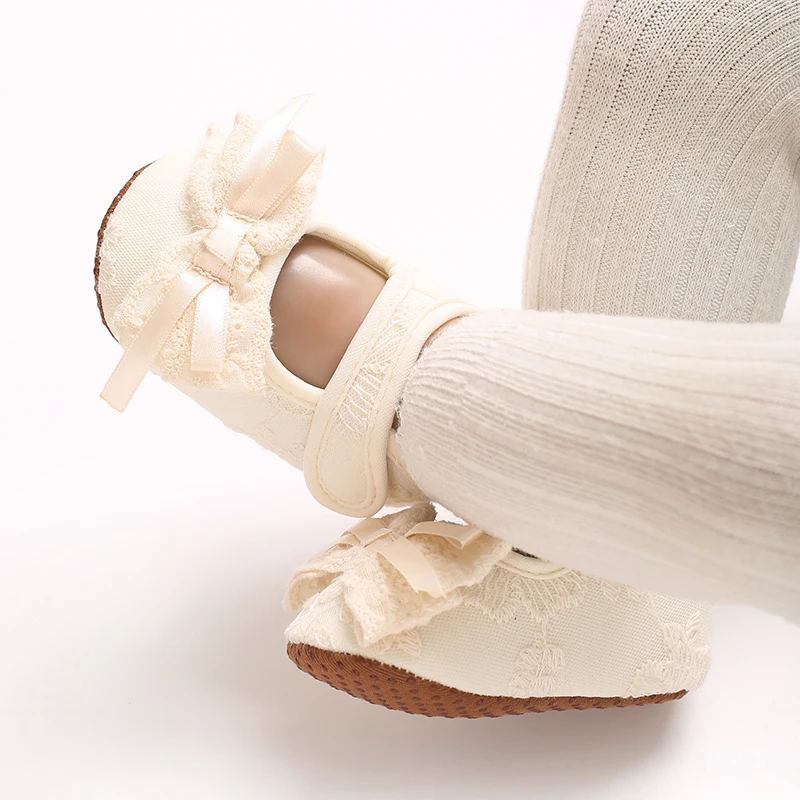 0-18 Months Newborn Baby Girl Walking Shoes Princess Shoes Little Baby Soft Bottom Anti Drop Girls Toddler Shoes