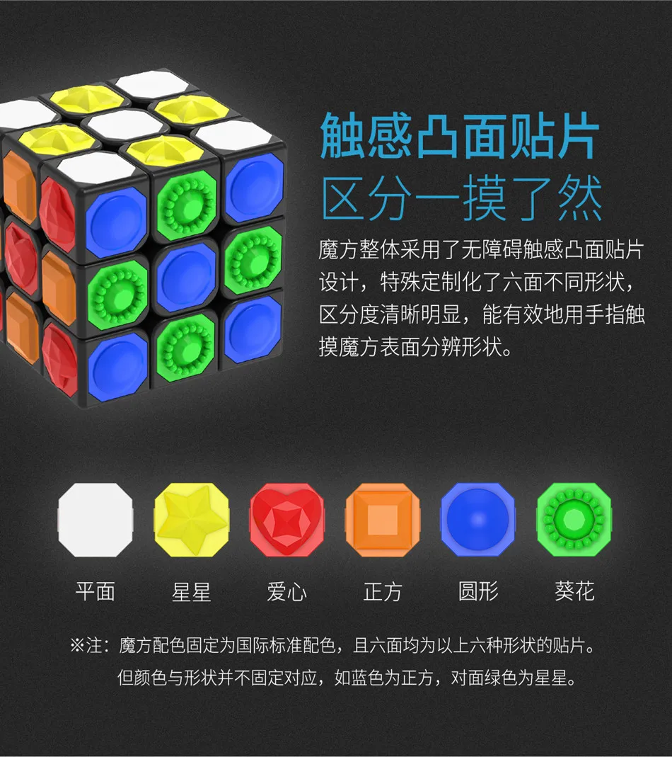 YongJun YJ 3x3x3 Magic Cube Puzzle Game Touching Stickerless Finger Touch 3x3x3 Cubo Magico Toy For Children Kids Blind Gift Toy
