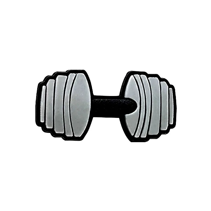 1/15pcs Bodybuilding Style Shoe Charms Big Muscle Letter Workout Shoe Accessories fit Women Men Fashion Gym Slippers Decorations