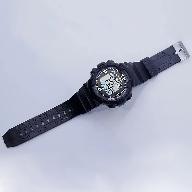 YIKAZE Sports Watch for men Black Dial Military Digital Watch Luminous Date Chronograph Alarm Clock Student Kids Man Wristwatch