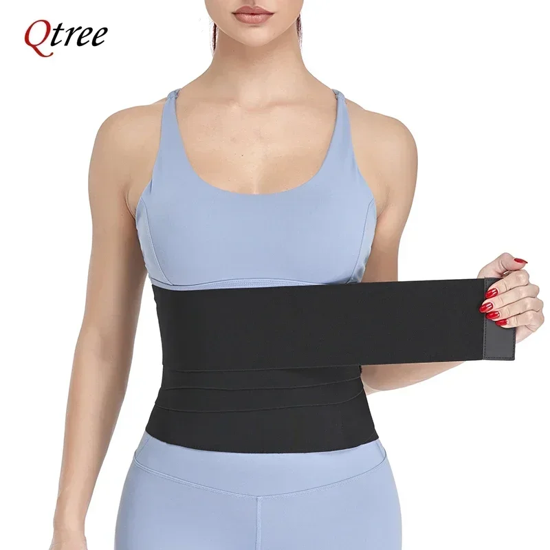 Qtree 3M-6M Waist Trainer Body Shaper Sweat Slimming Belt Shapewear Women Wrapssports And Fitness Abdominal Tightening Strap
