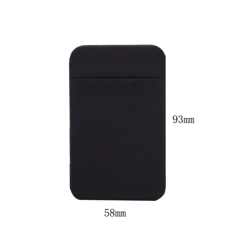 Stretchy Cell Phone Pocket Stick On Card Wallet, Unisex Adhesive Sticker, Credit Card Sleeve Pouch, High Quality