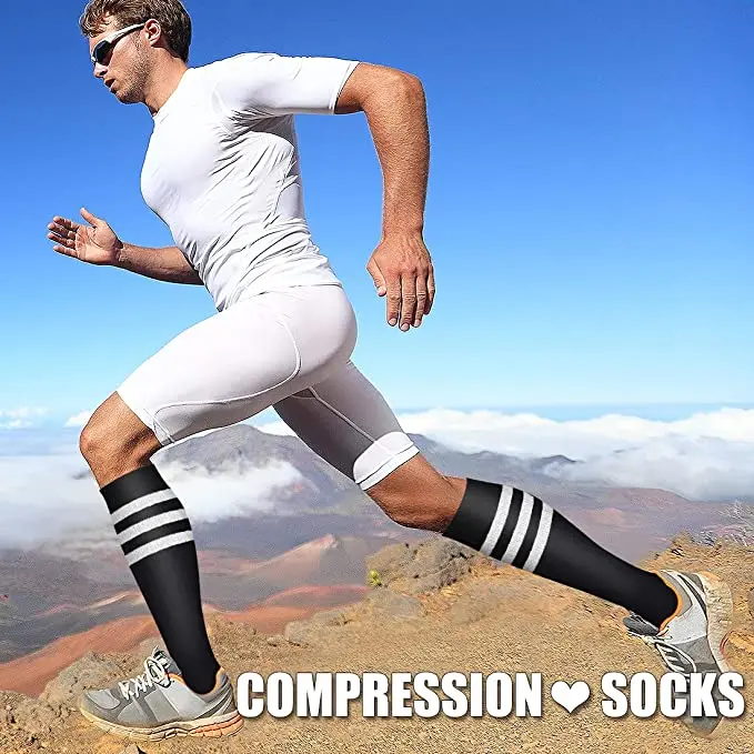 Compression Socks Women Men Knee High 30MmHg Sports Socks Edema Diabetes Varicose Veins Running Stocking Wholesale Dropshipping