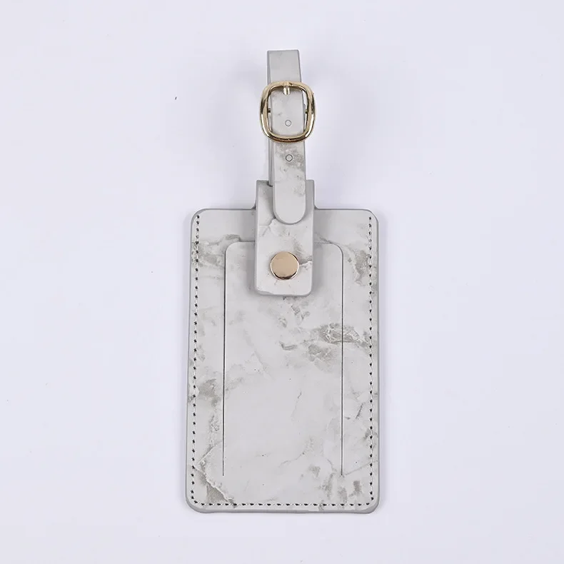 Women Men Passport Cover Pu Leather Marble Style Travel ID Credit Card Passport Holder Ticket Protective Packet Bag Wallet Pouch