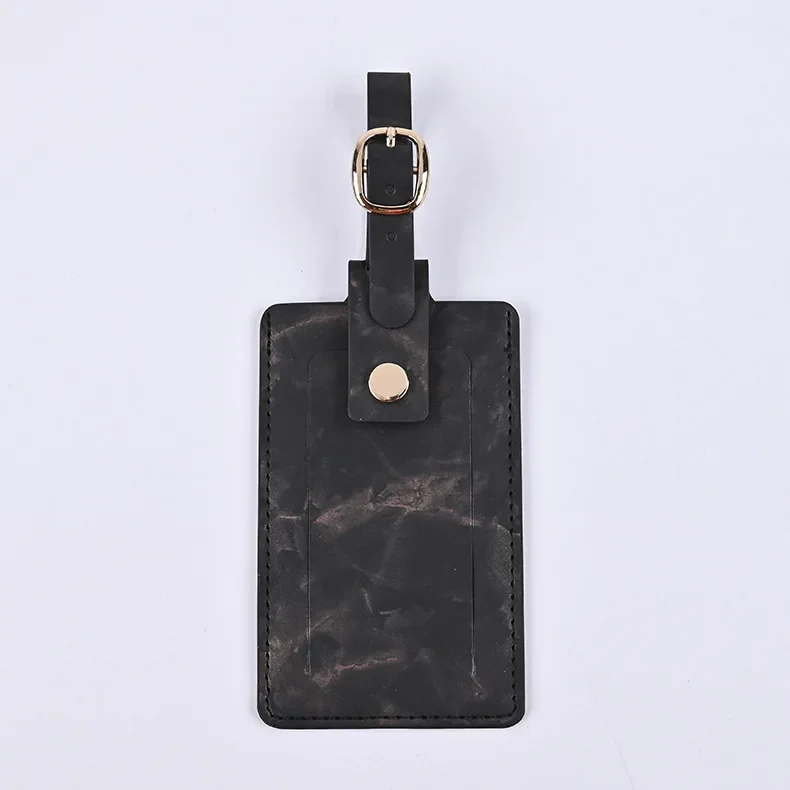 Women Men Passport Cover Pu Leather Marble Style Travel ID Credit Card Passport Holder Ticket Protective Packet Bag Wallet Pouch