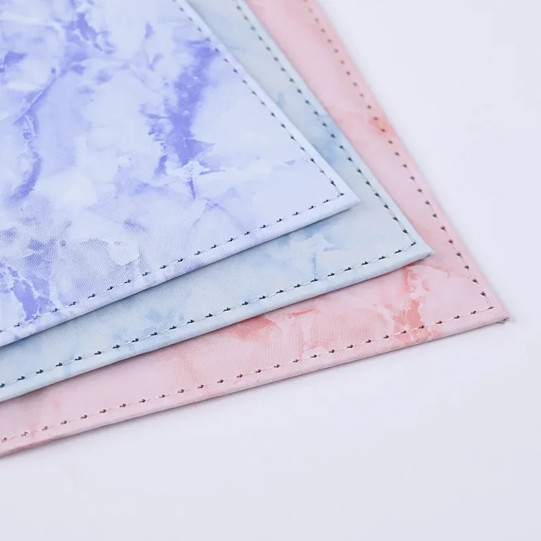 Women Men Passport Cover Pu Leather Marble Style Travel ID Credit Card Passport Holder Ticket Protective Packet Bag Wallet Pouch